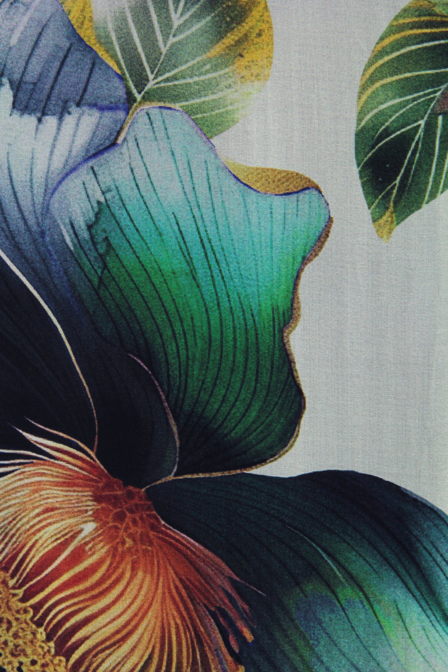 Floral Print Asymmetric Hem Silk Blouse