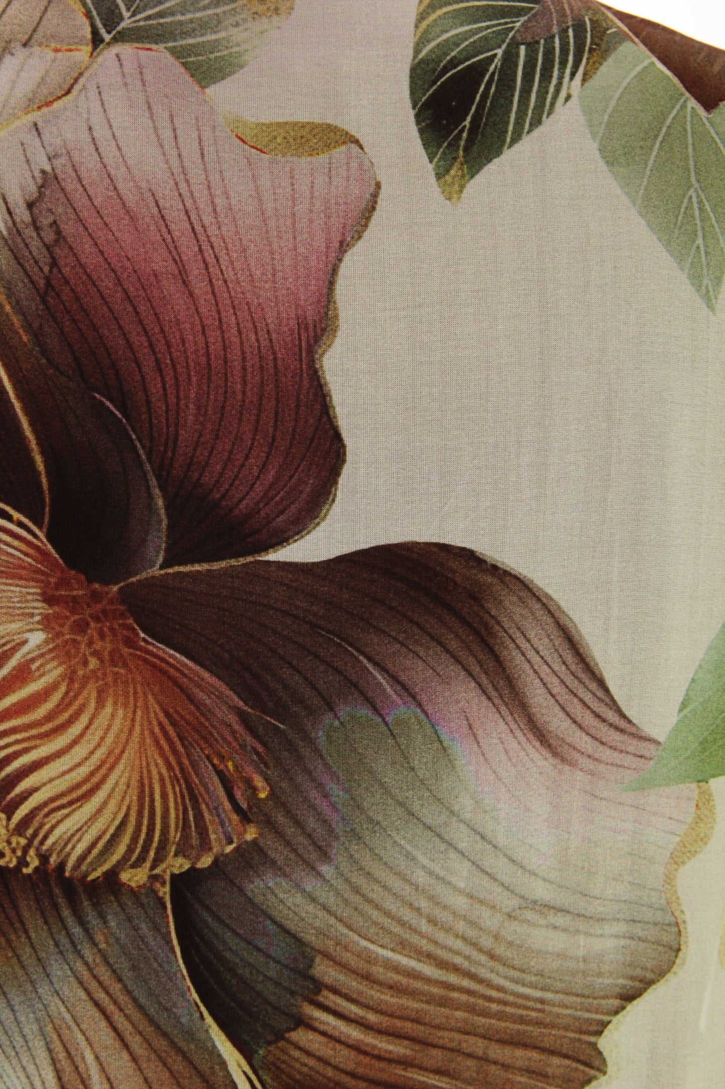 Floral Print Asymmetric Hem Silk Blouse