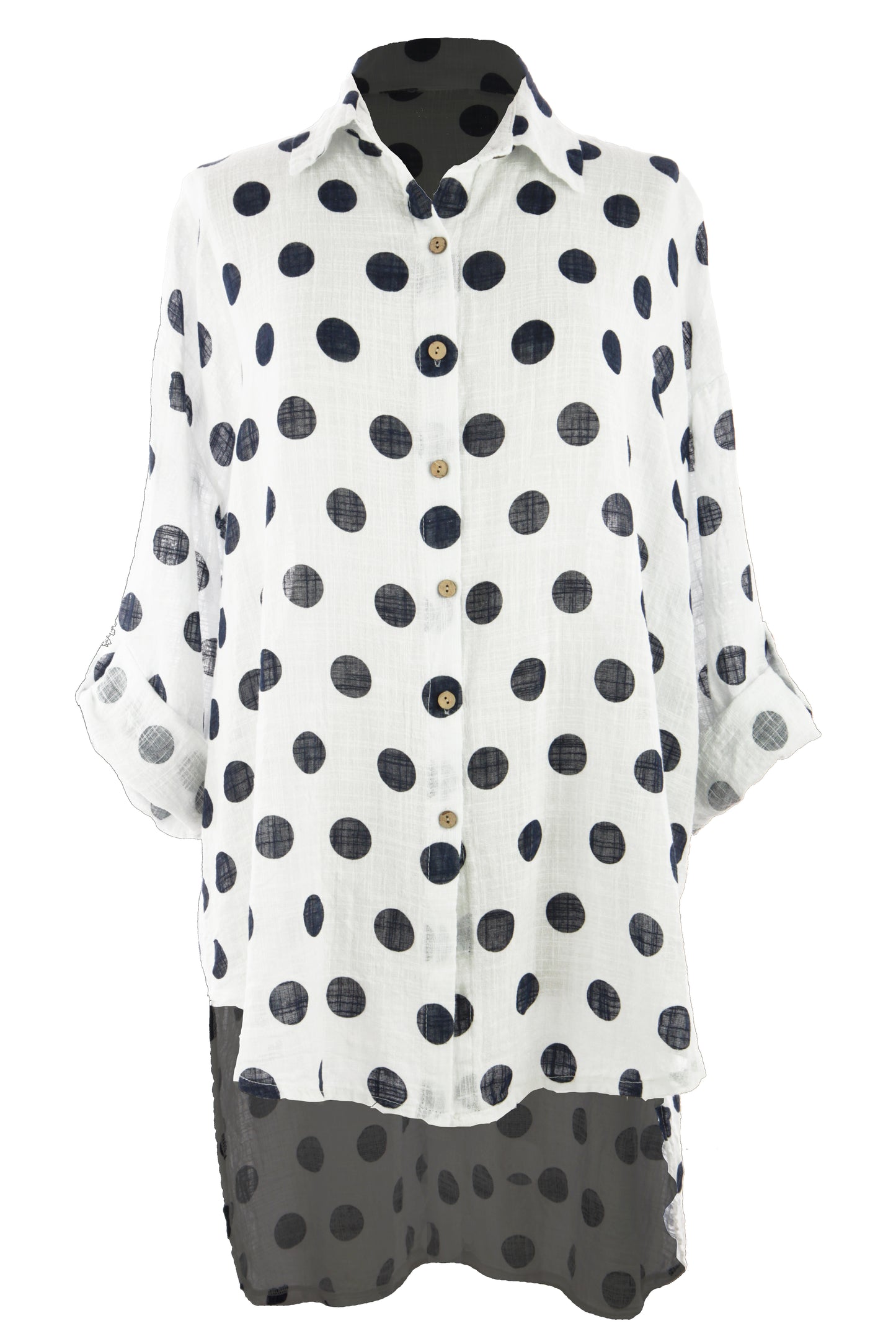 Polka Dot Cotton Shirt