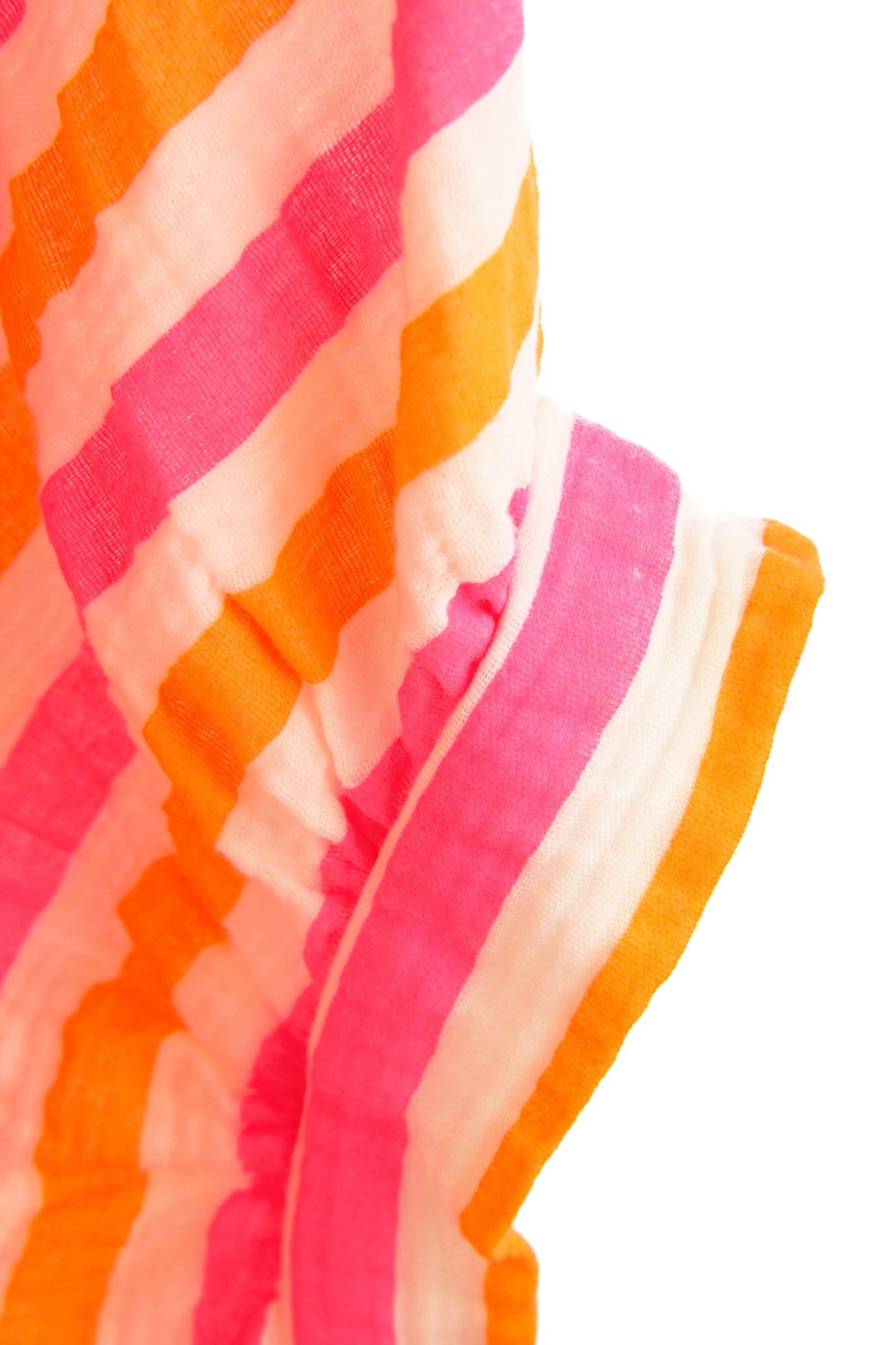 Stripe Print Cheesecloth Shirt
