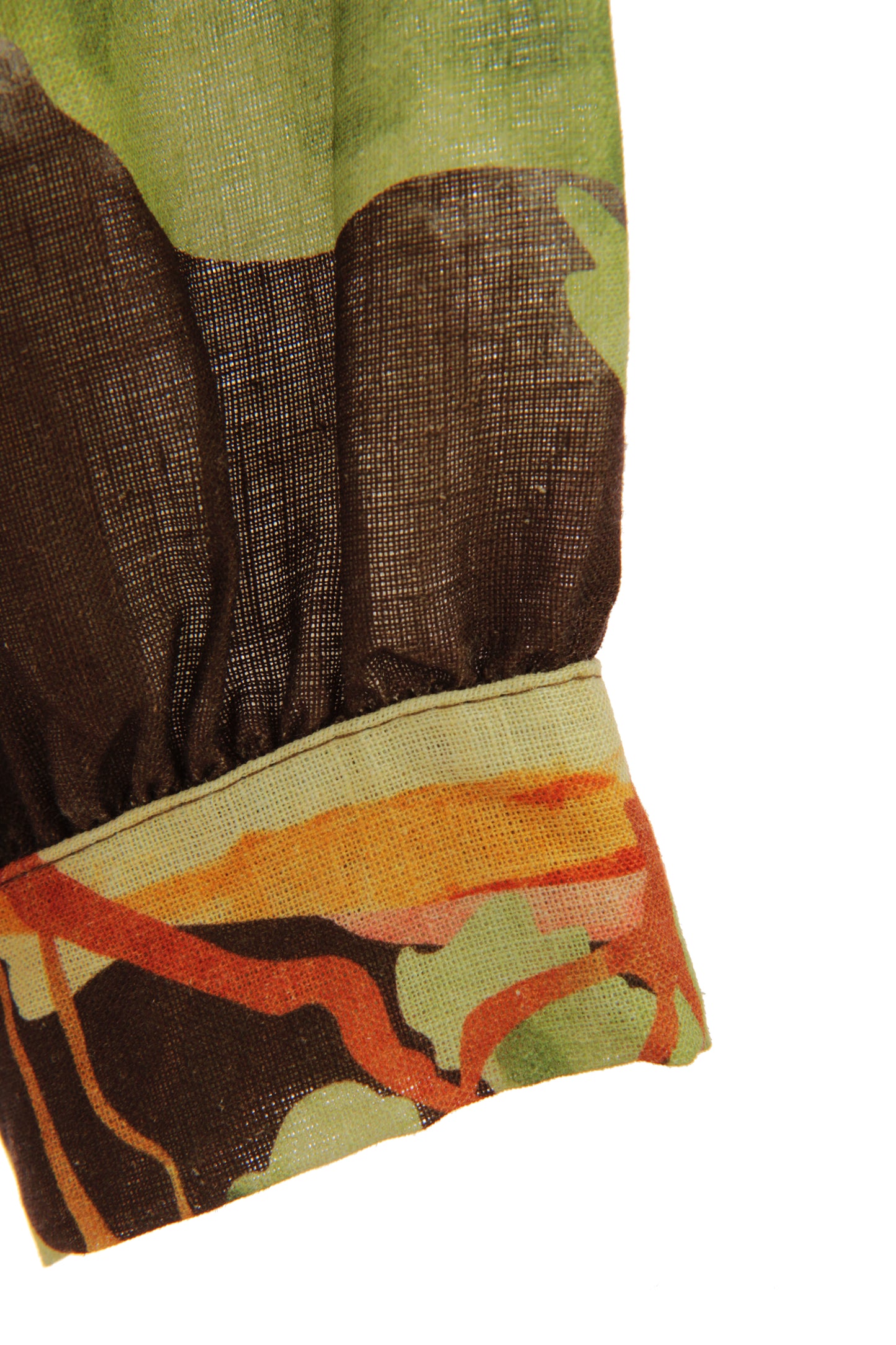 Watercolour Print Linen Shirt