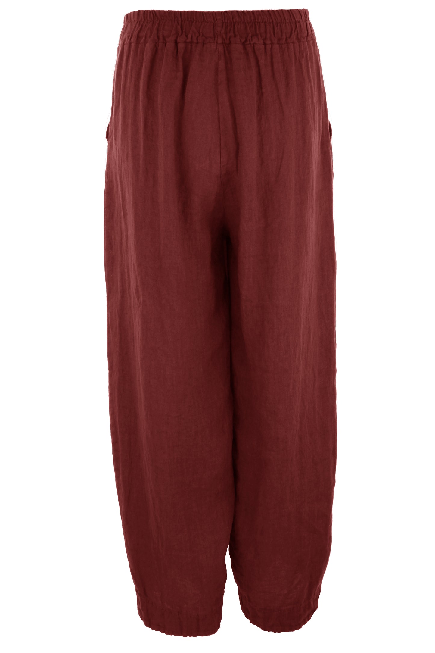 Hi Low Ankle Linen Trouser