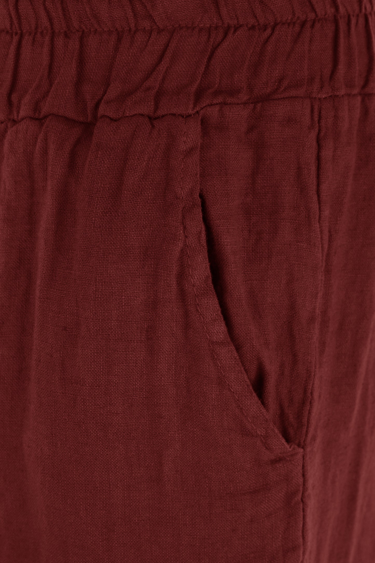 Hi Low Ankle Linen Trouser