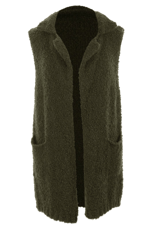 Alpaca Wool Boucle Gilet