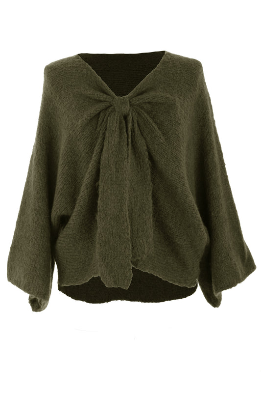 Bow Front Wool Jumper