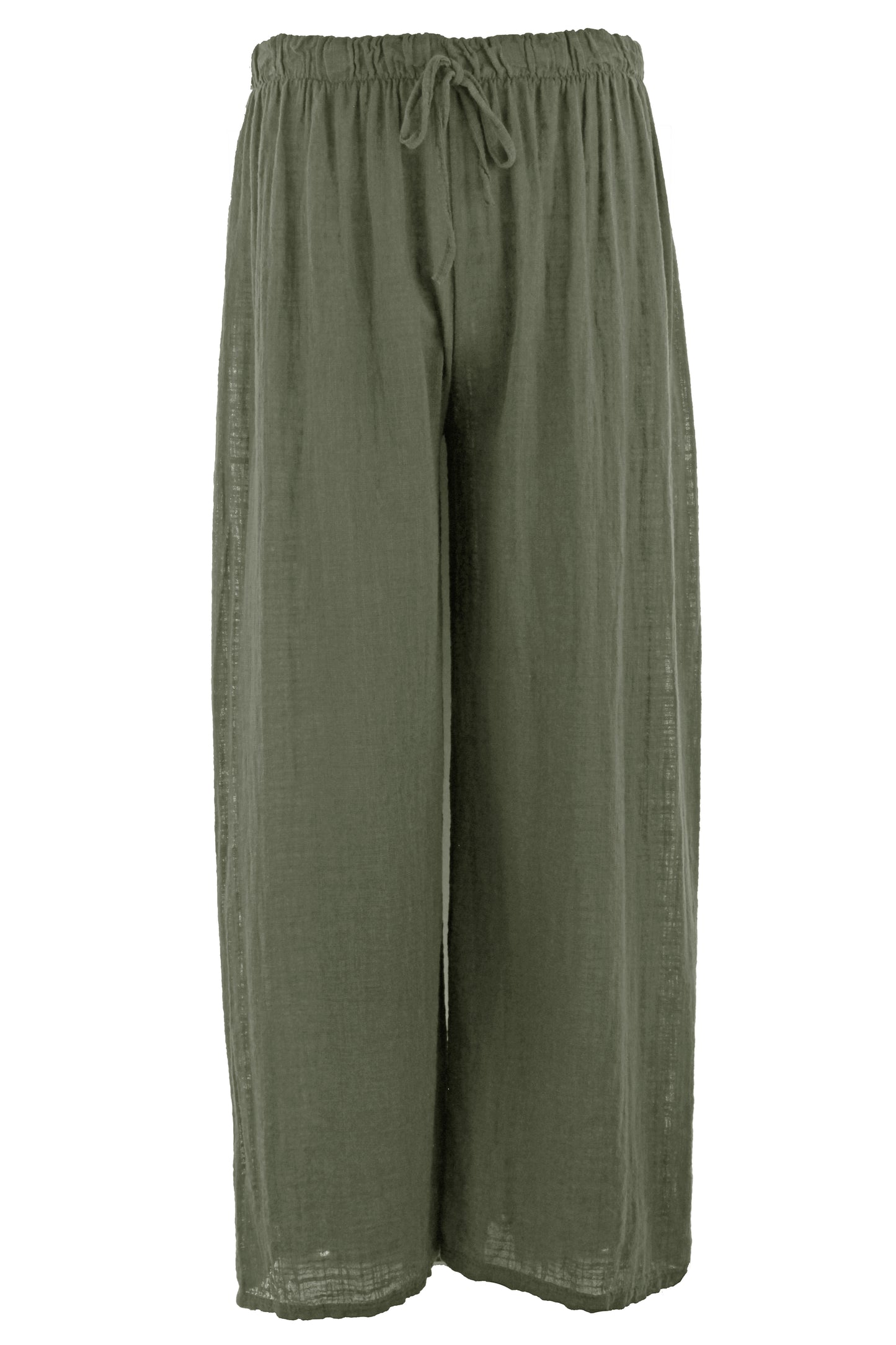 Wide Leg Lightweight Cotton Trouser