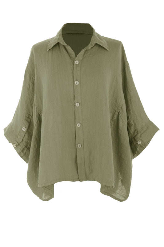 Button Linen Shirt