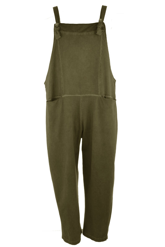 Acid Wash Jersey Dungarees