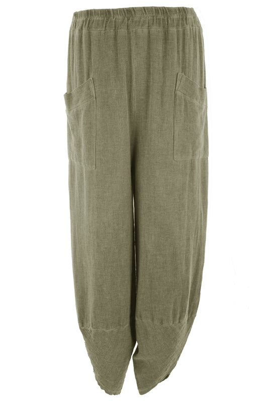 2 Pocket Barrel Leg Teabag Trouser