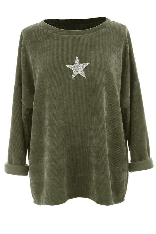 Star Detail Chenille Top