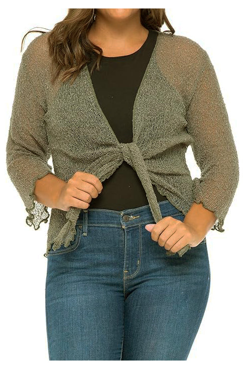 Tie Front Shrug