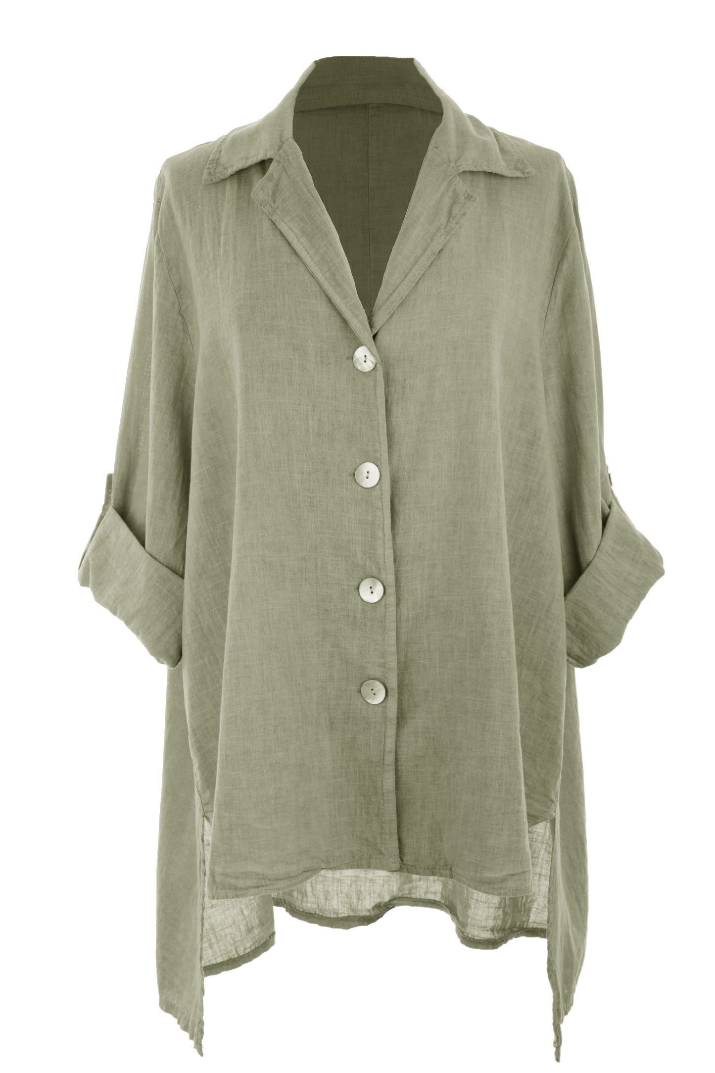 High Low Linen Shirt