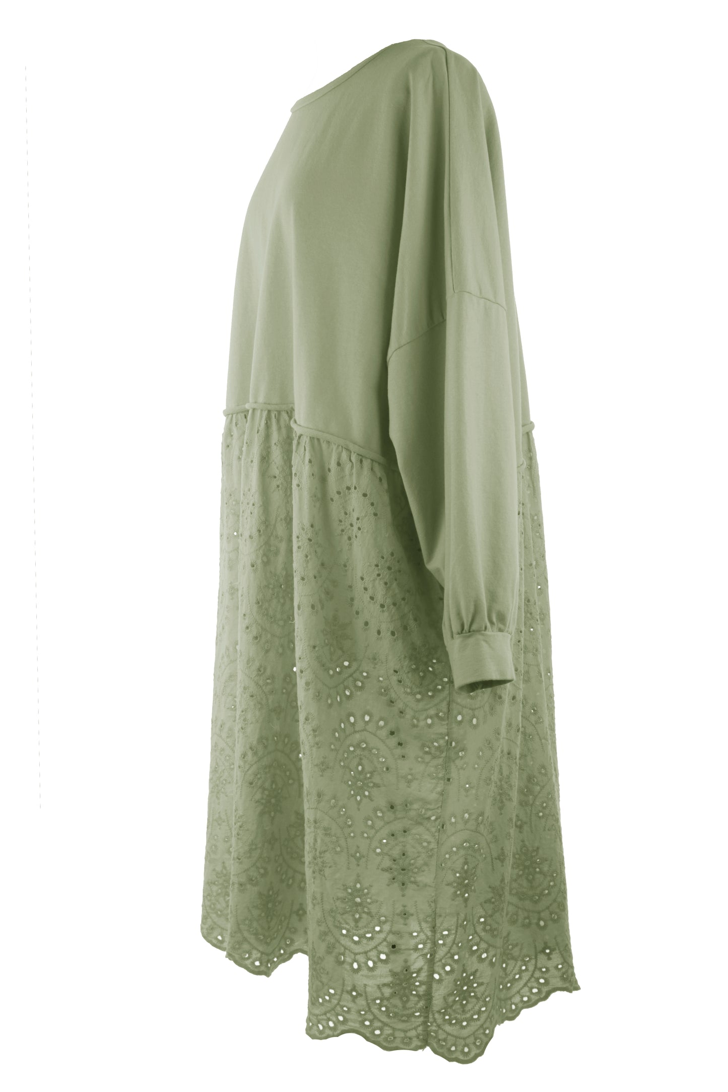 Broderie Anglaise Panel Dress