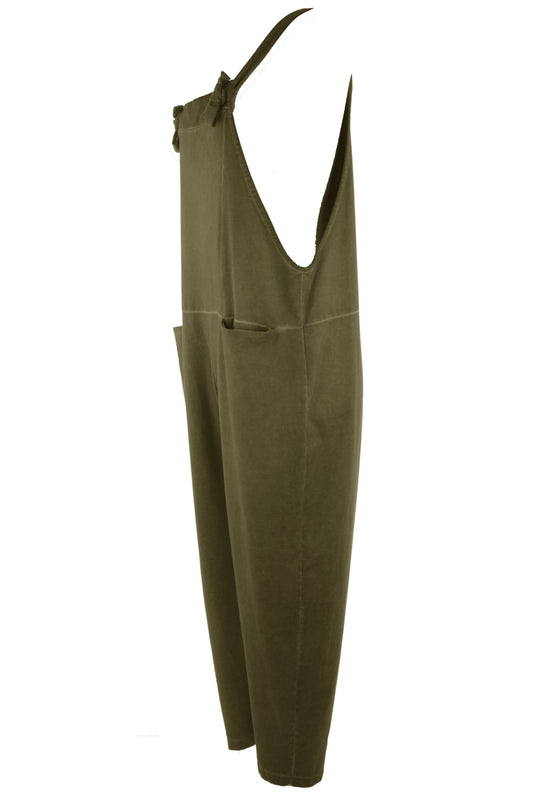 Acid Wash Jersey Dungarees