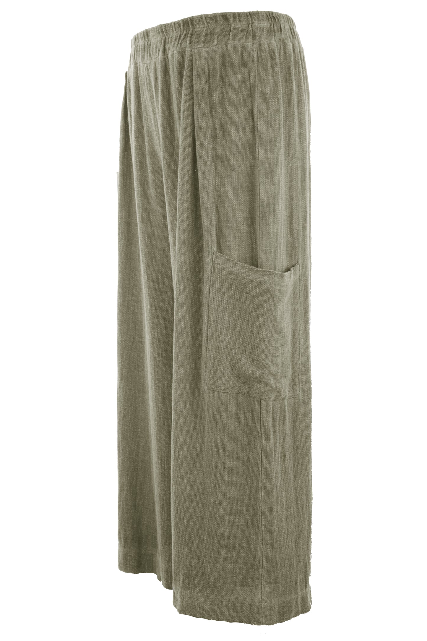 Teabag Linen Cropped Length Trouser