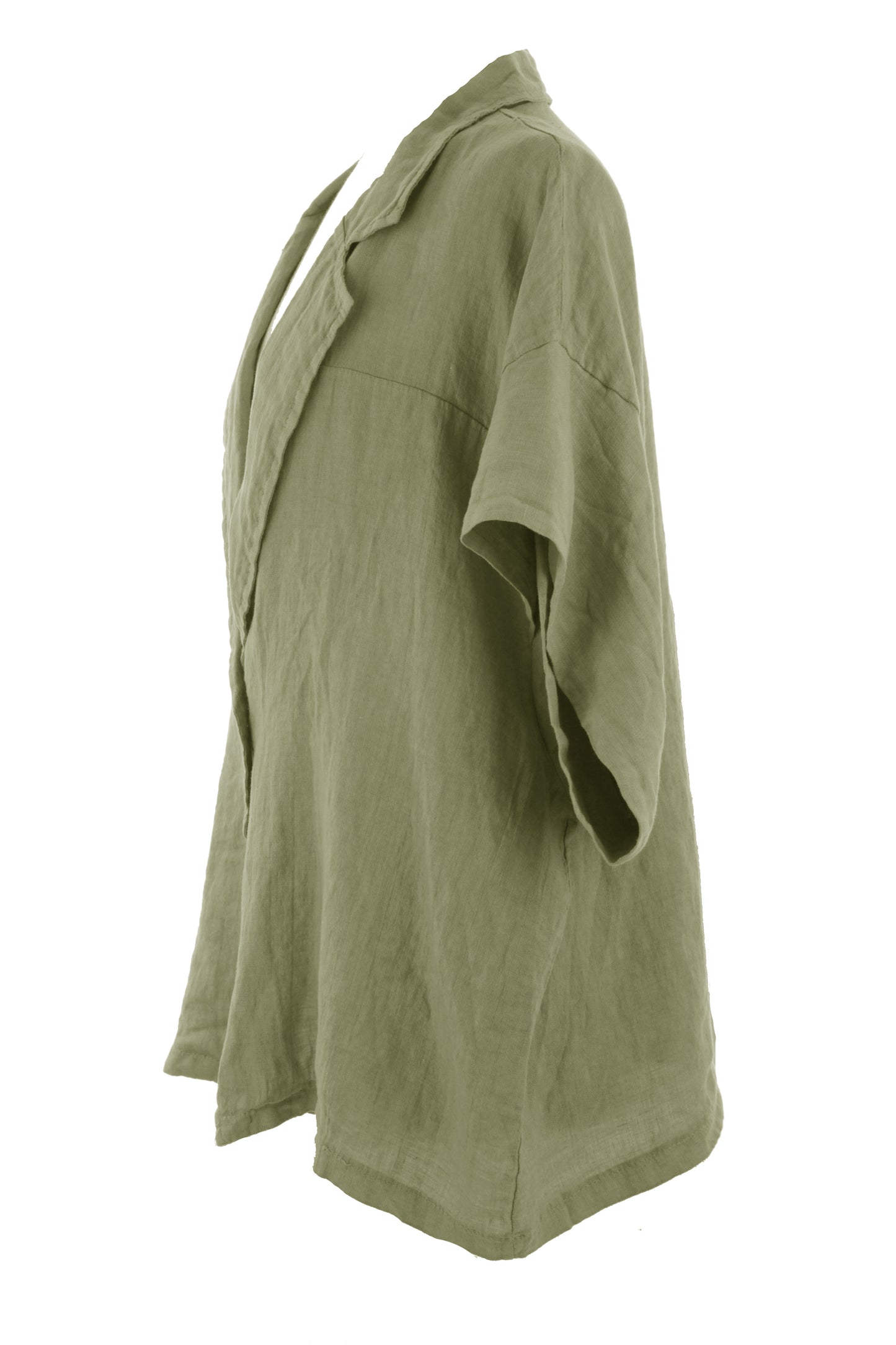 One Button Linen Jacket