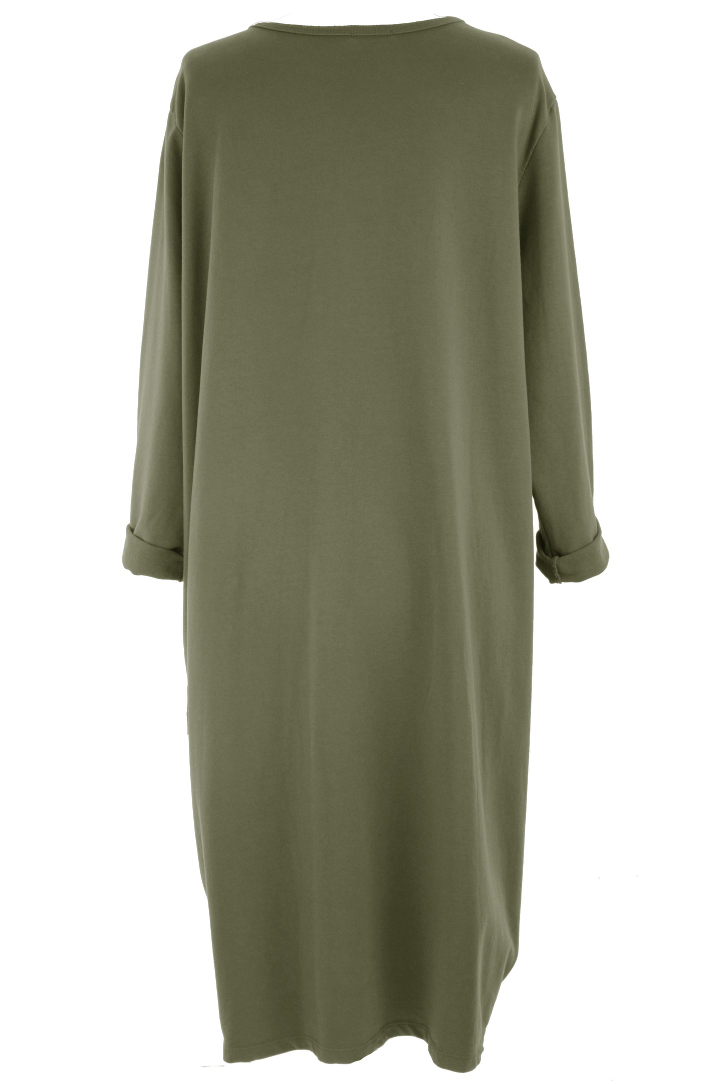 Pleat Rushed Detail Midi Dress