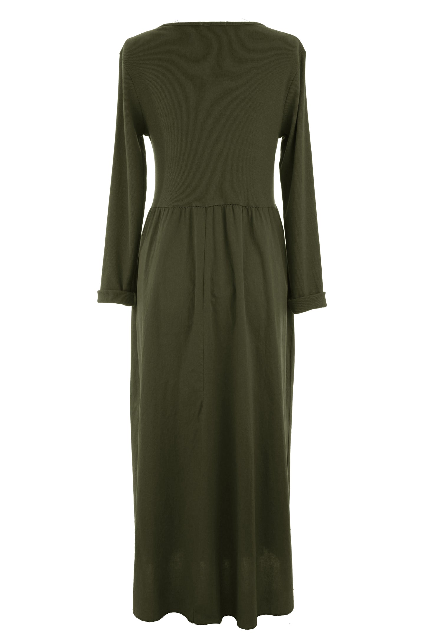 Ribbed Cotton Midi Dress