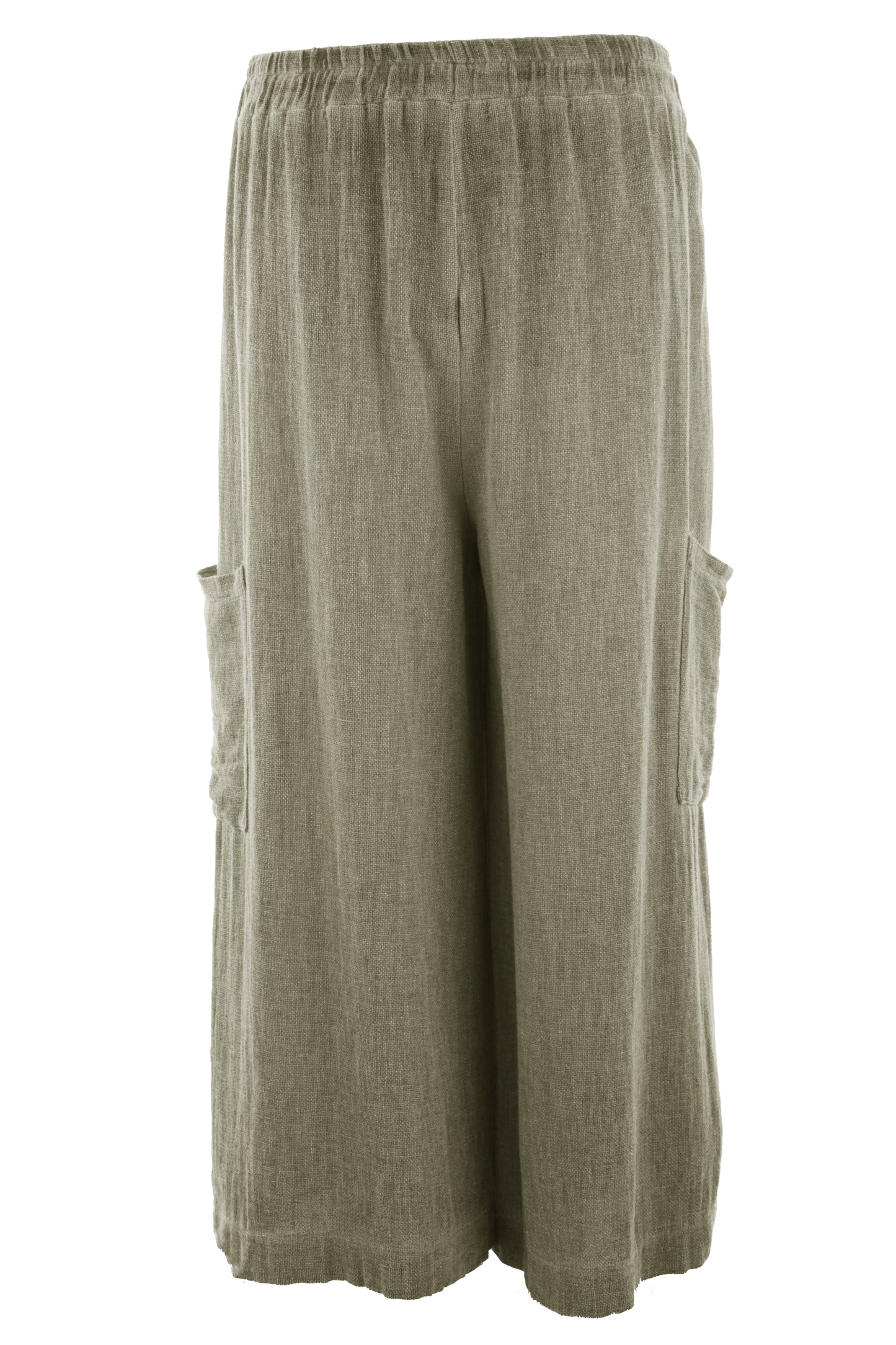Teabag Linen Cropped Length Trouser