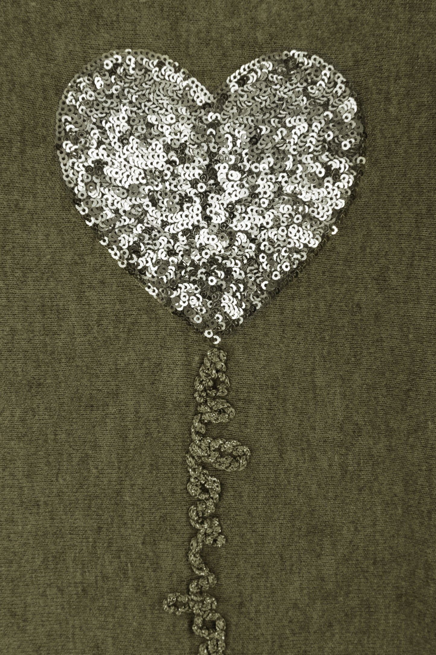 Sequin Heart Soft Knit Jumper
