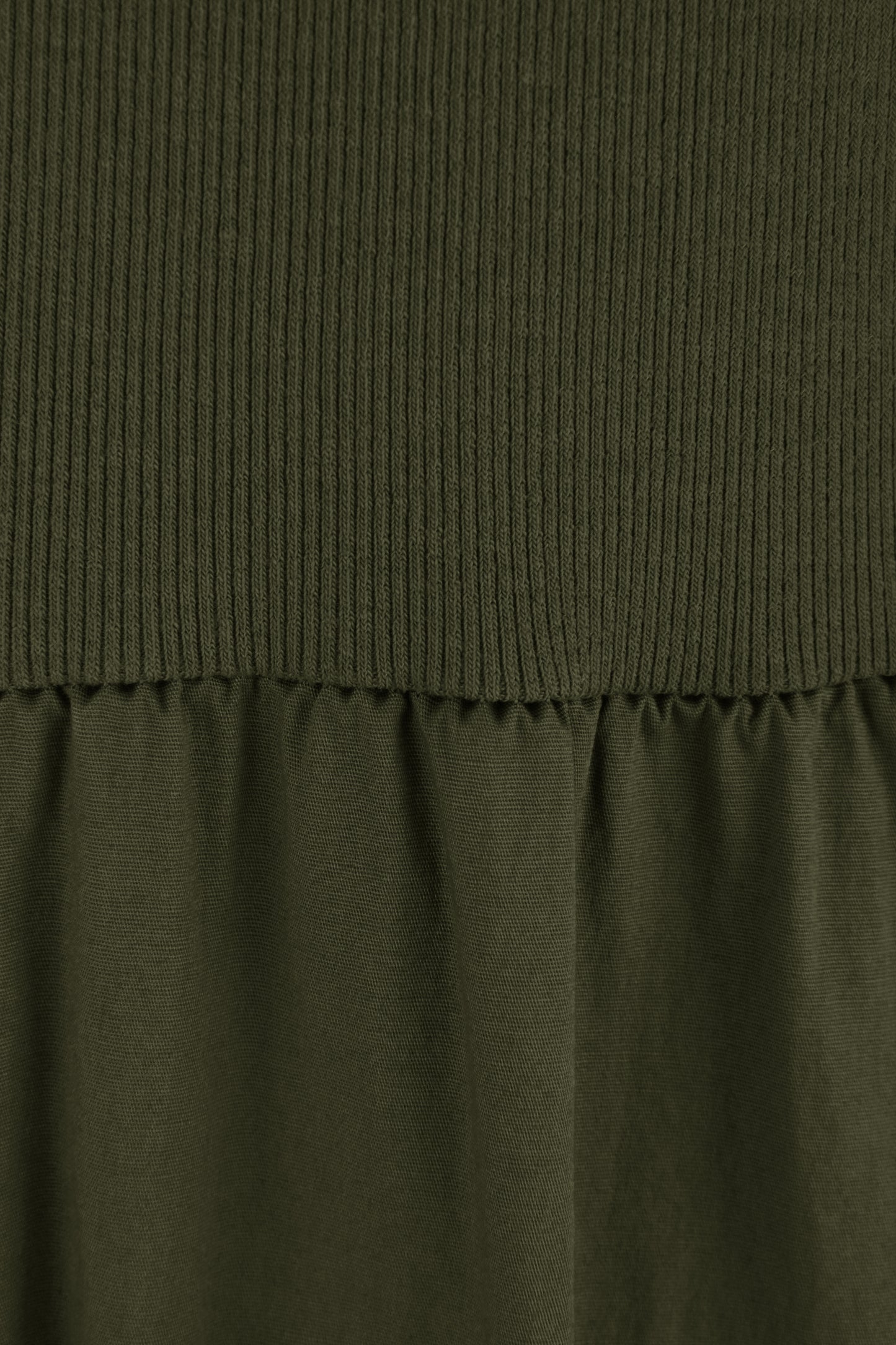 Ribbed Cotton Midi Dress
