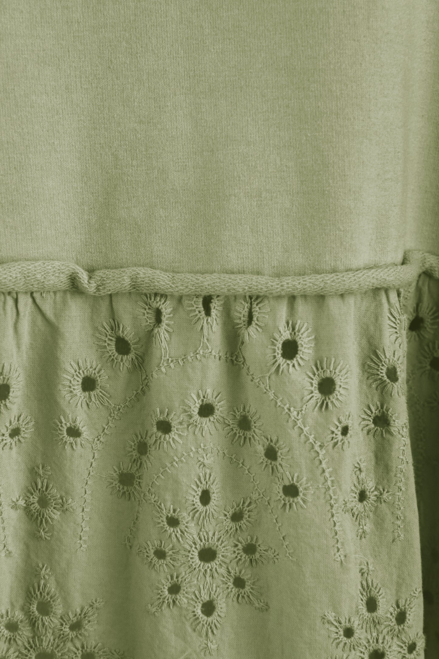 Broderie Anglaise Panel Dress