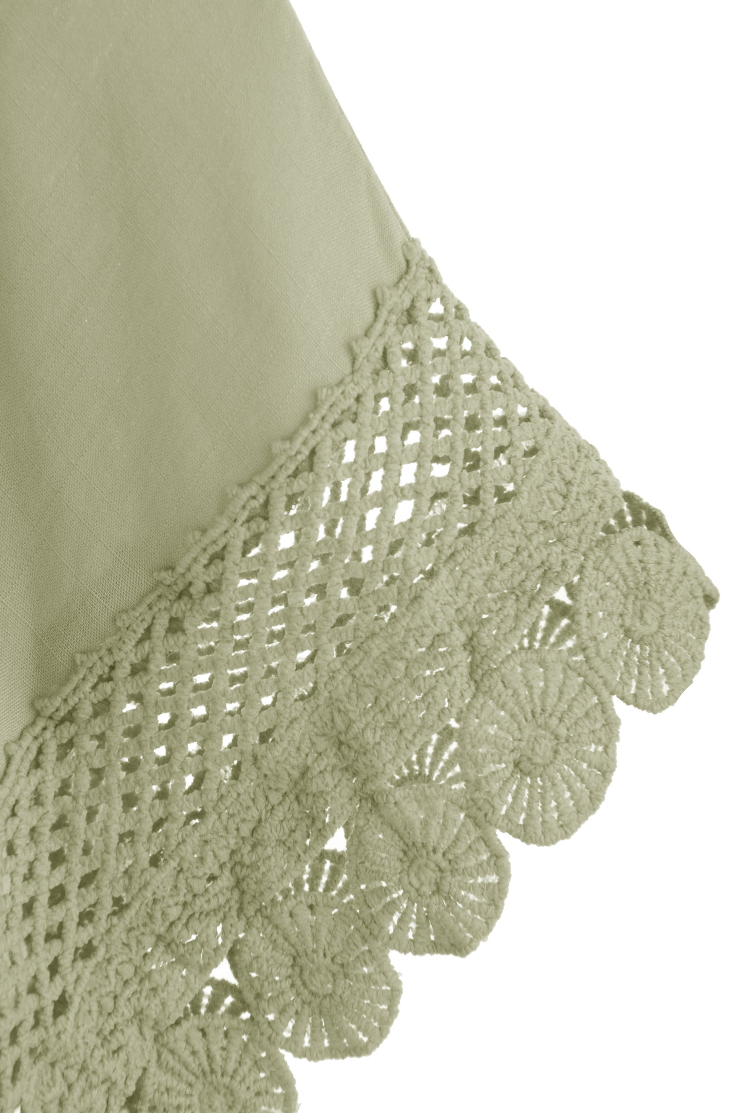 Crochet Trim Kaftan Top