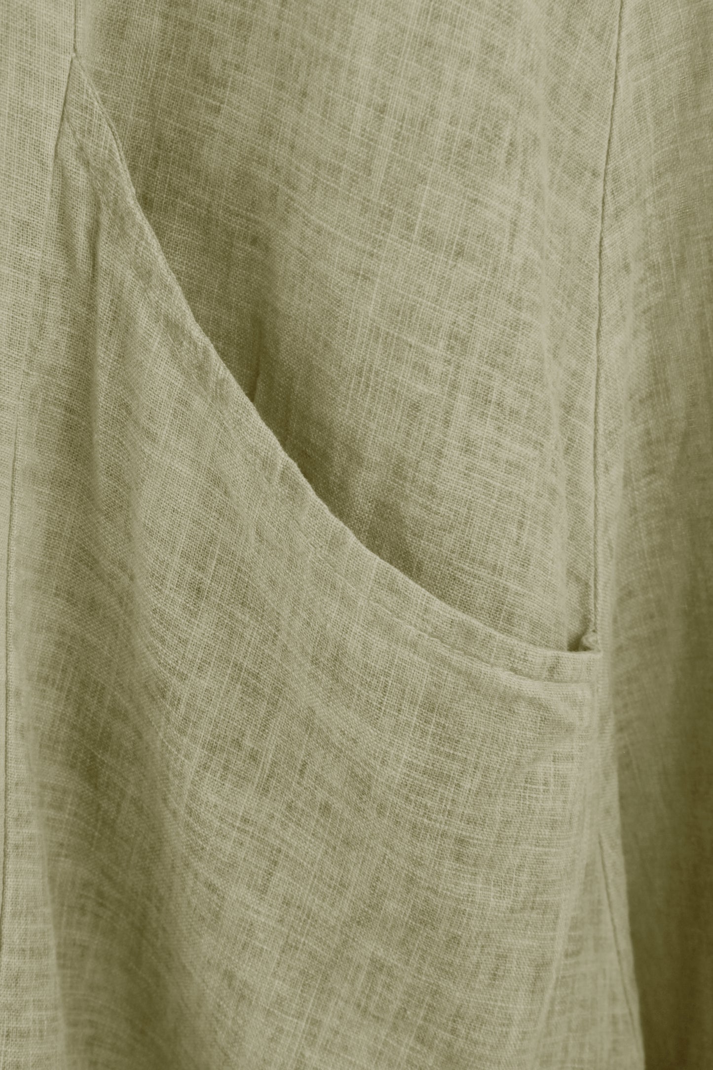 2 Pocket Washed Linen Dress