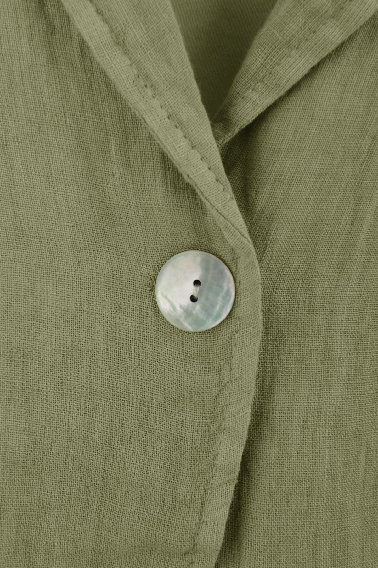 One Button Linen Jacket