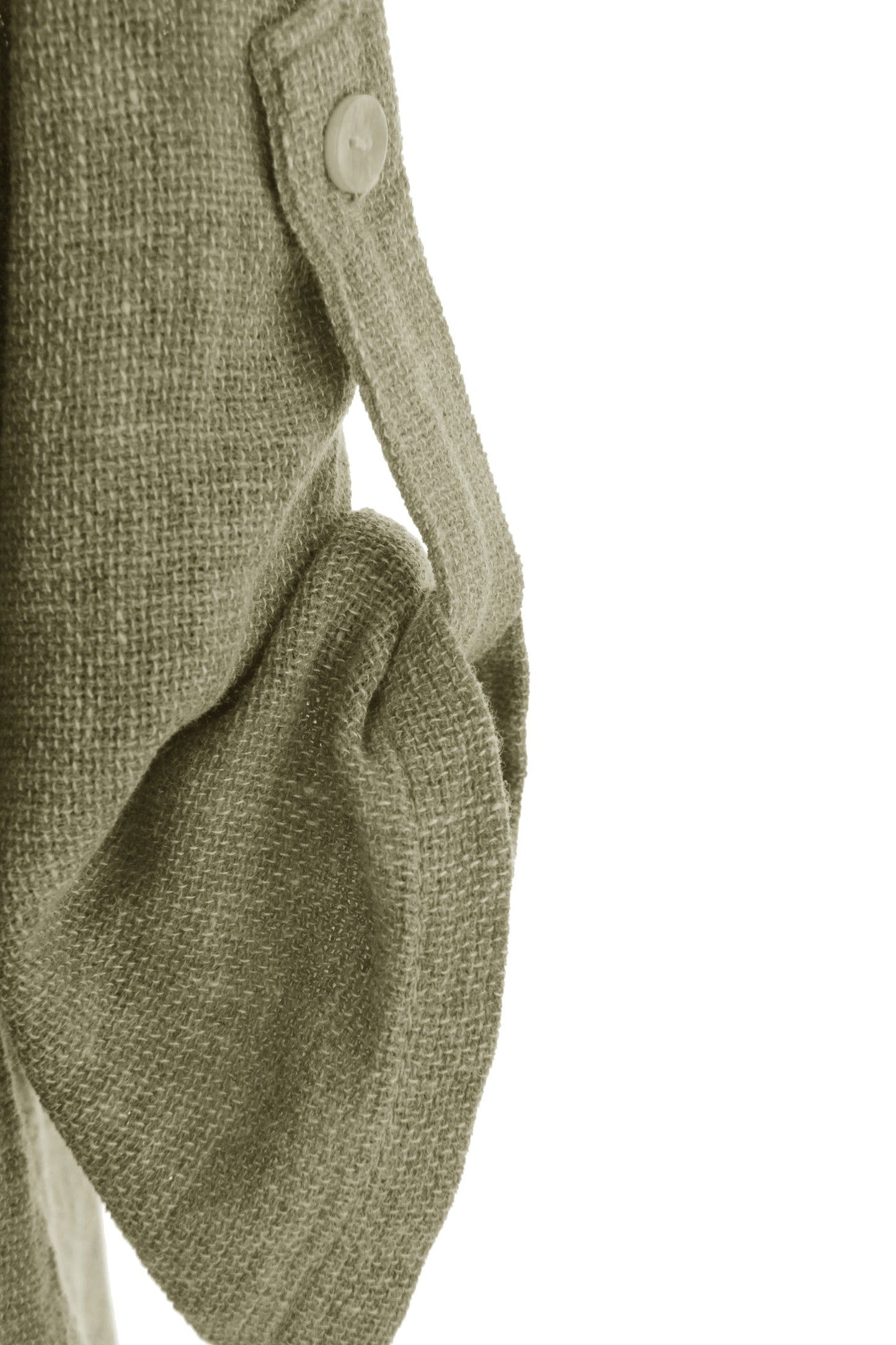 3 Button Detail Hopsack Top