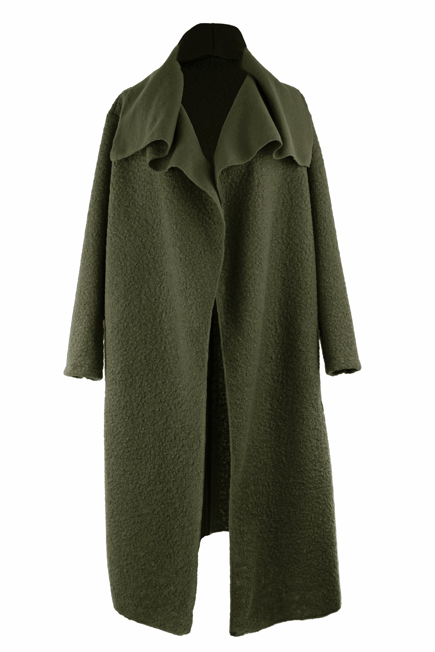 Plain Boucle Coat