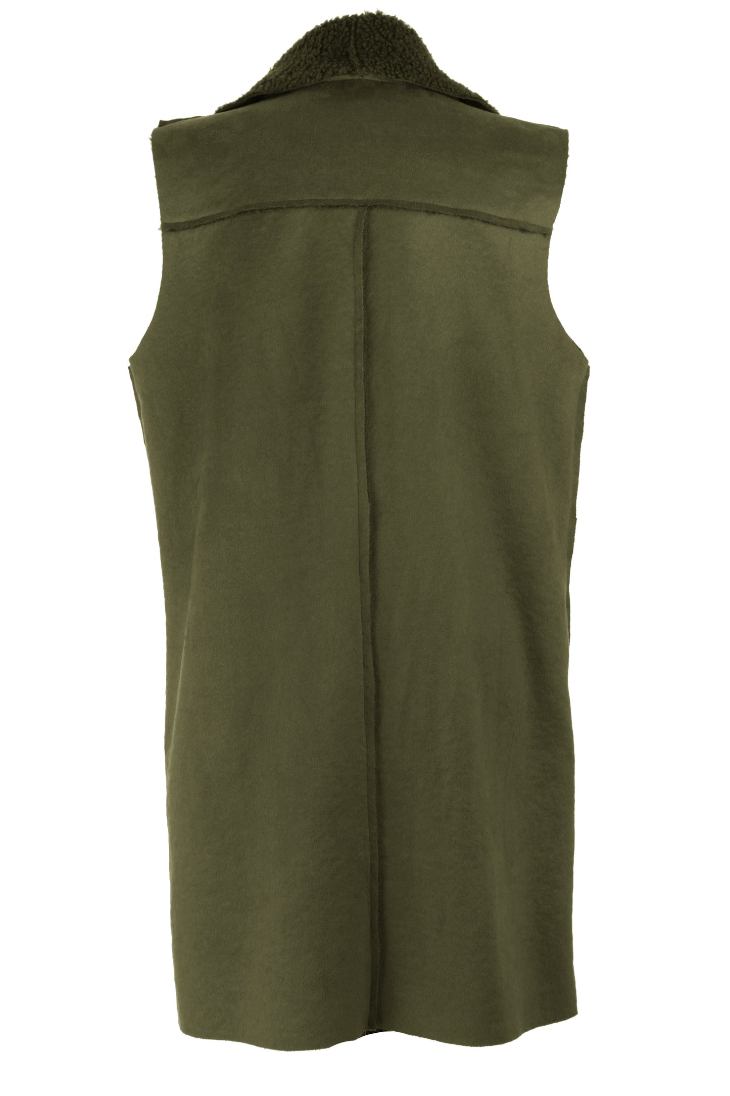 Waterfall Faux Suede Gilet