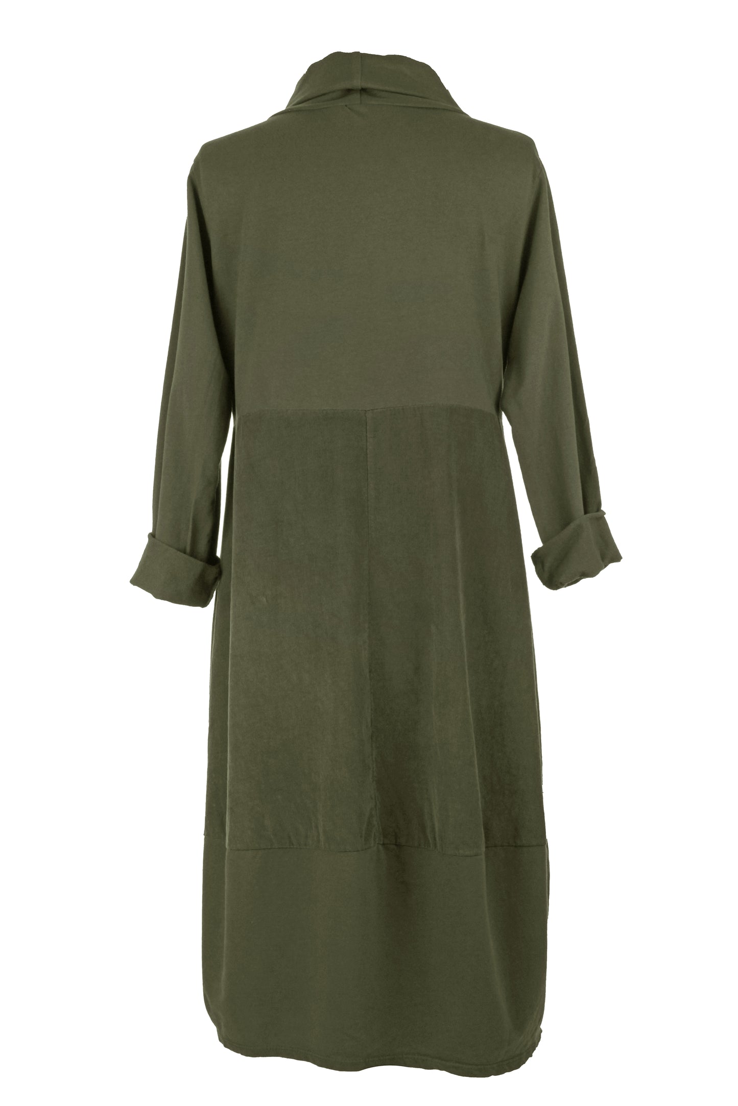 Cowl Corduroy Panel Midi