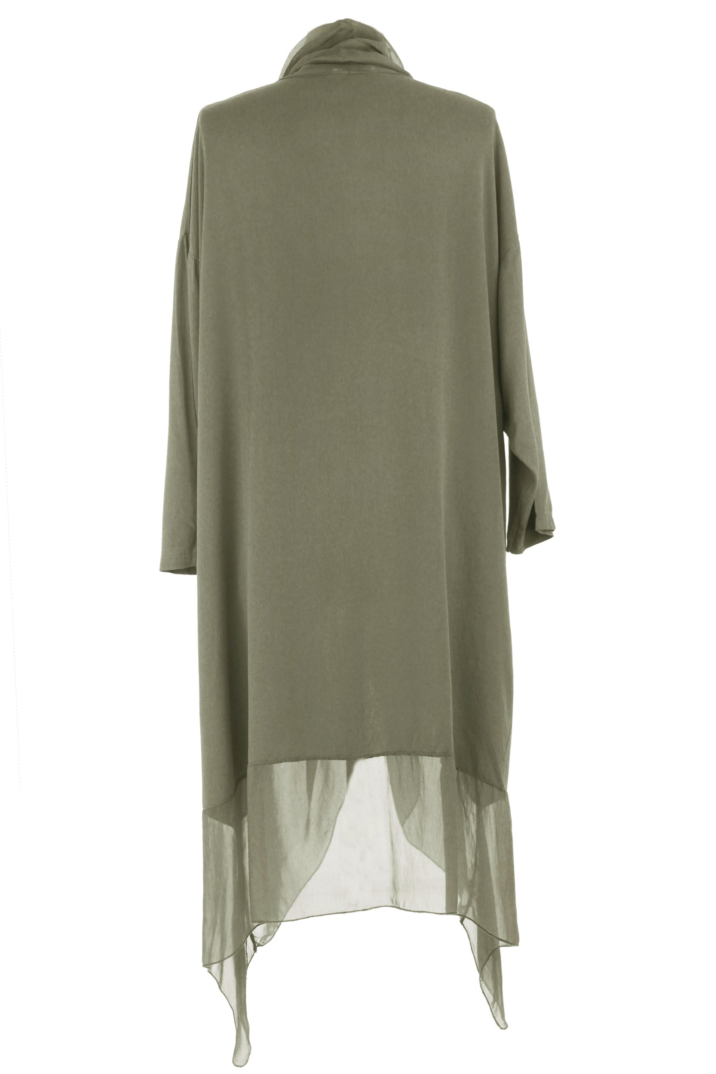 Crossover Silk Panel Tunic