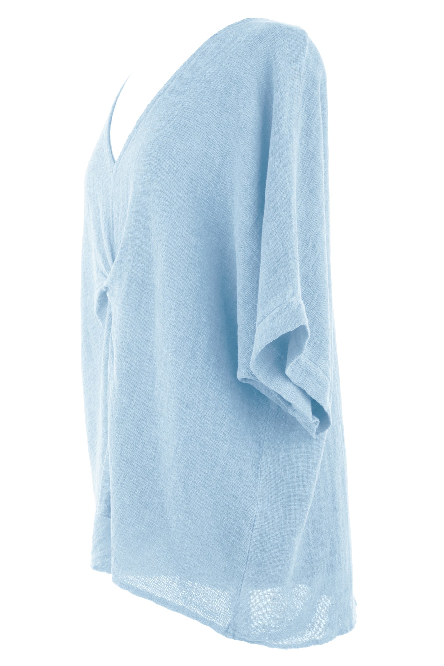 Twist Front Teabag Linen Top