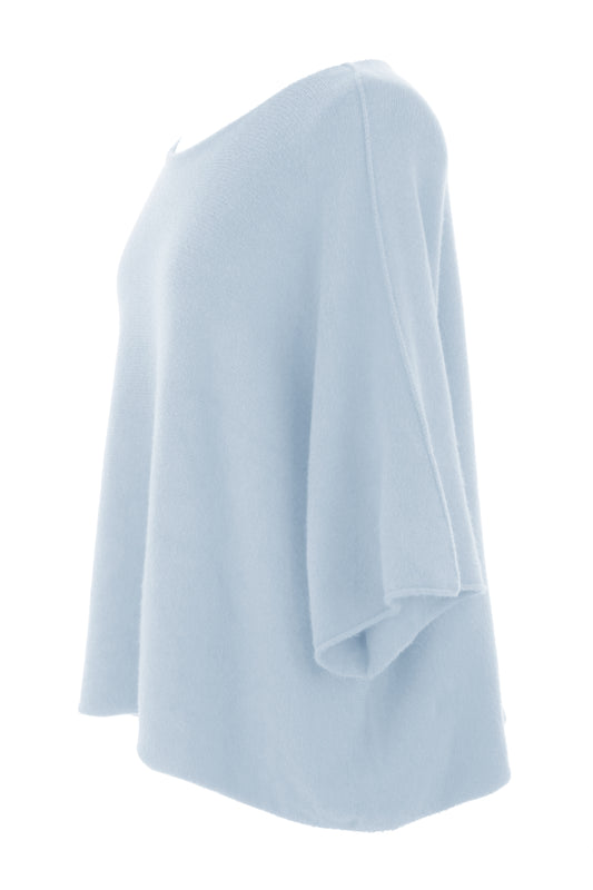 Batwing Short Sleeve Soft Knit Jumper