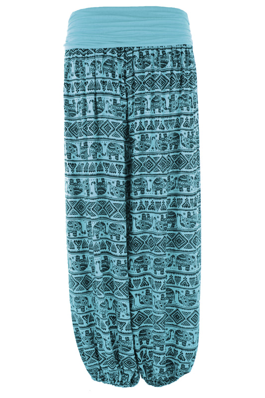 Elephant Print Harem Trouser