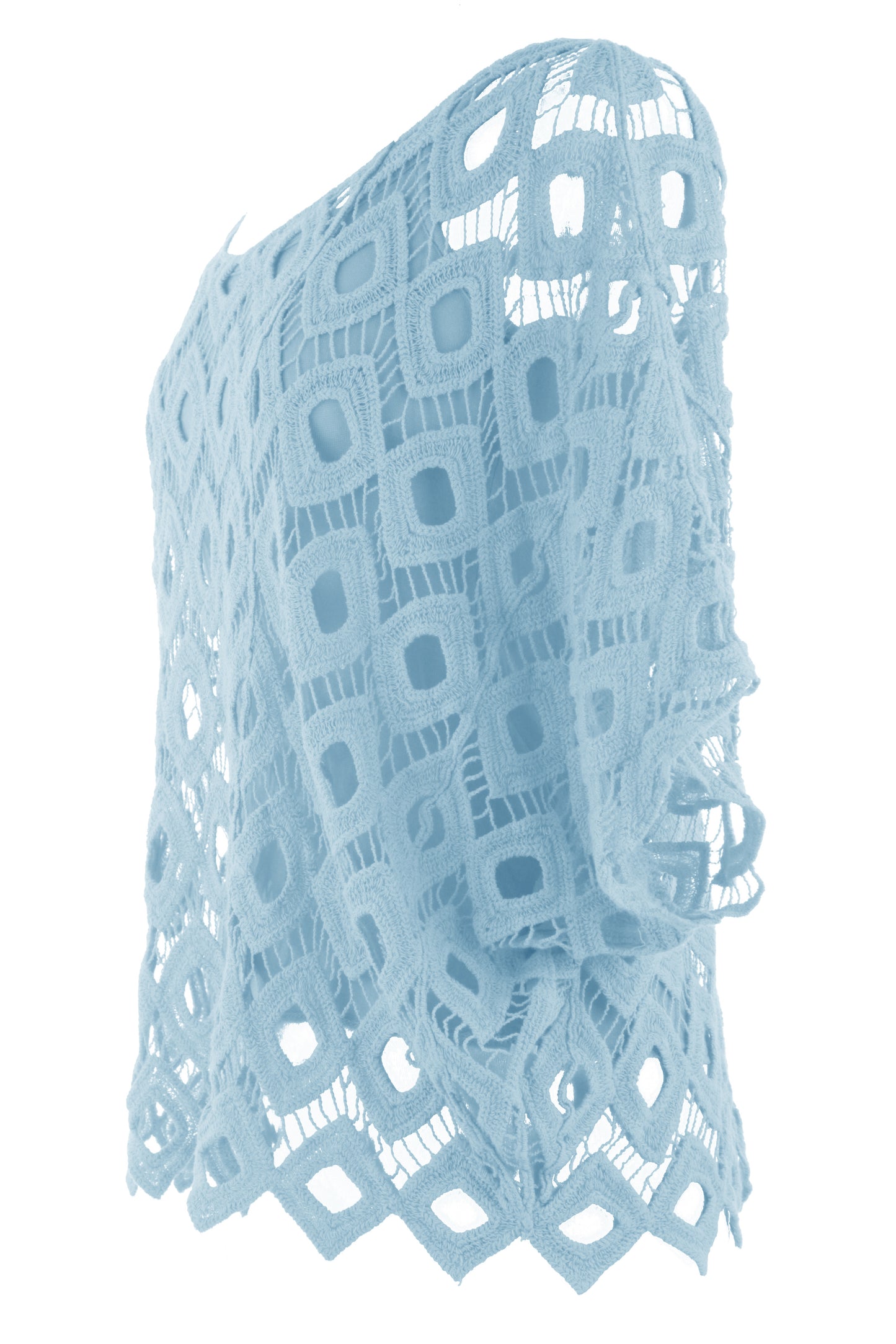 Diamond Crochet Top with Vest