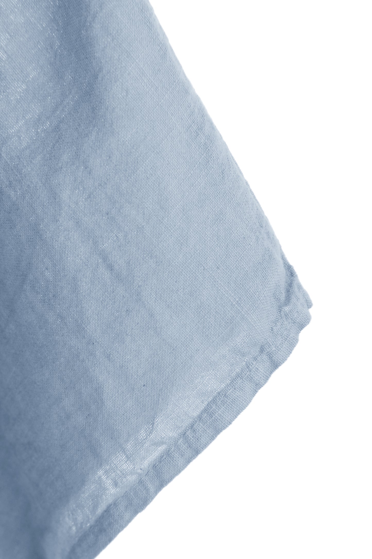 Collar Diagonal Button Linen Shirt