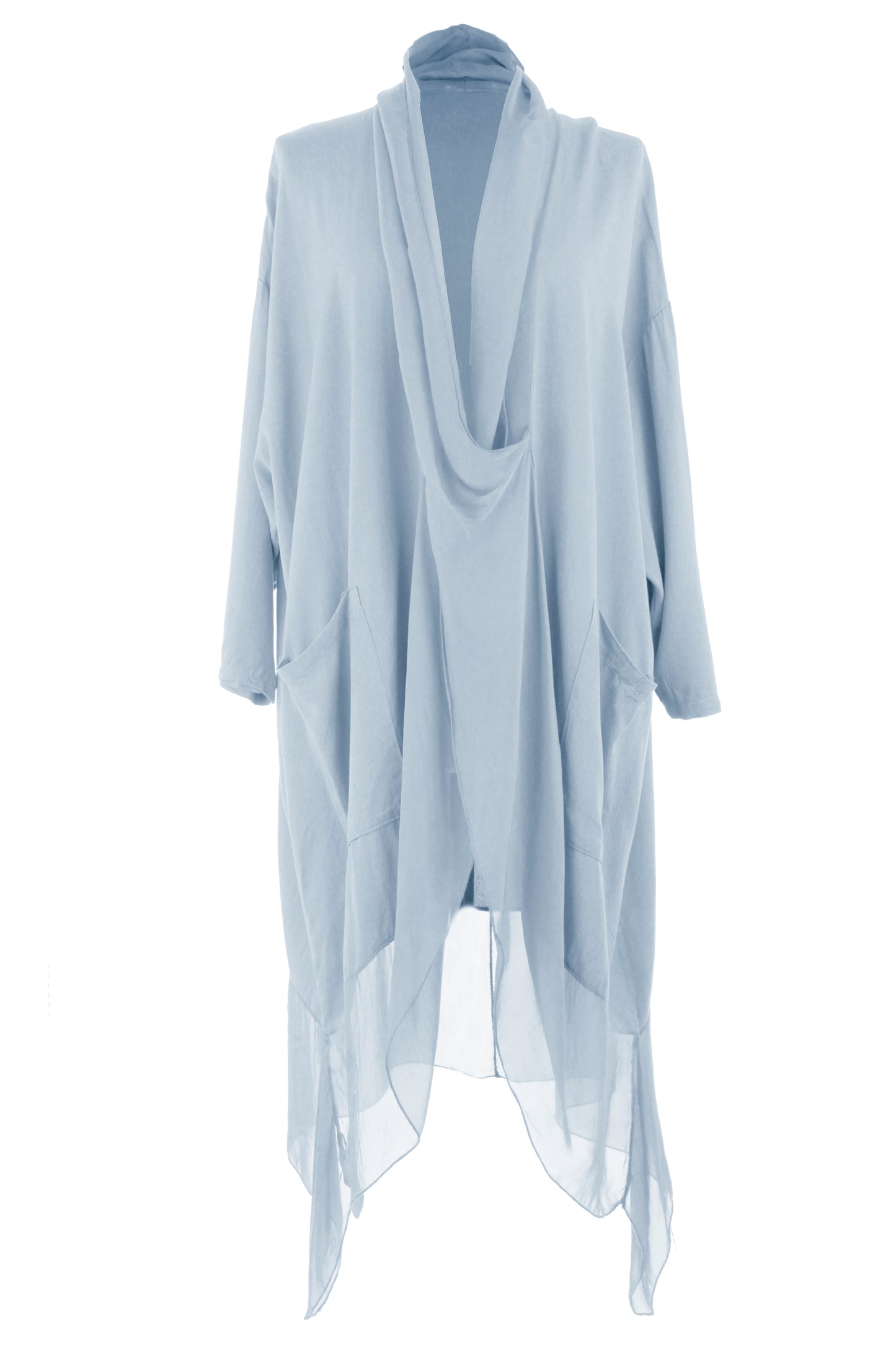 Crossover Silk Panel Tunic