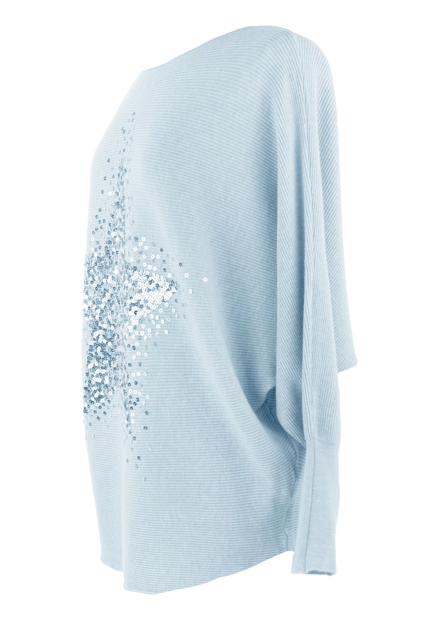 Sequin Star Ribbed Jumper