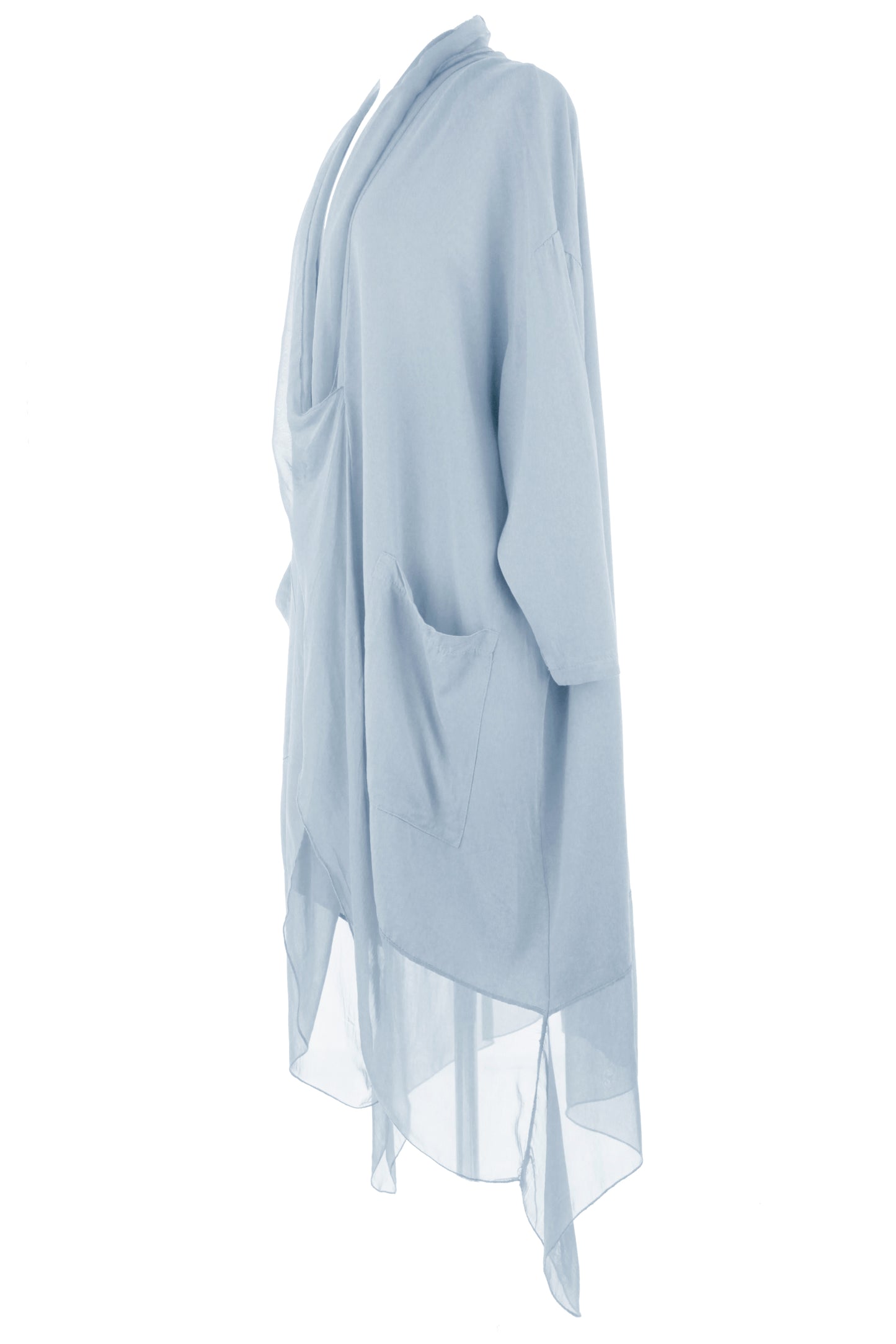 Crossover Silk Panel Tunic