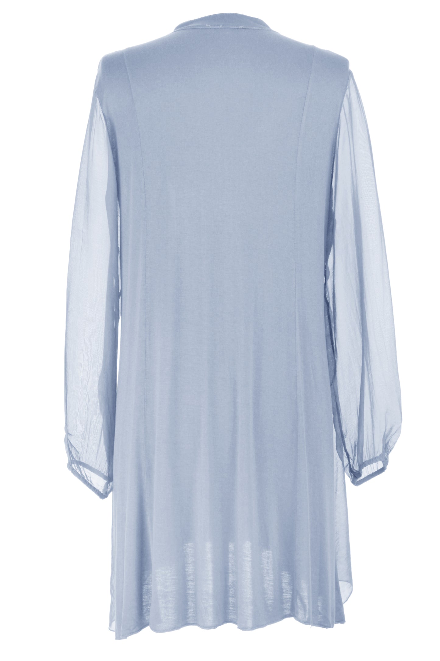 Frill Tassel Silk Blouse