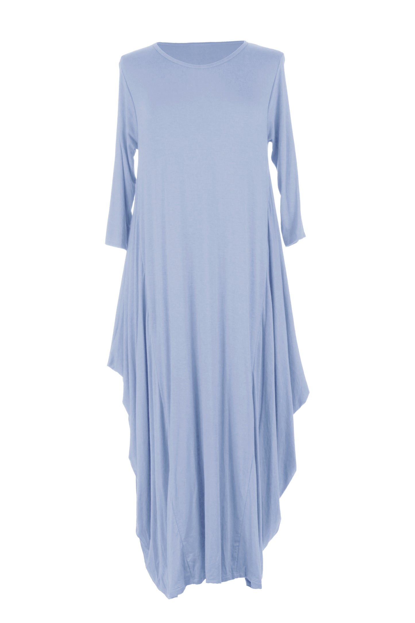 3/4 Sleeve Draped Dress