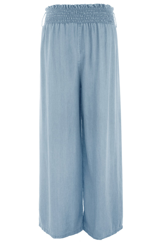 Elasticated Waist Denim Trouser