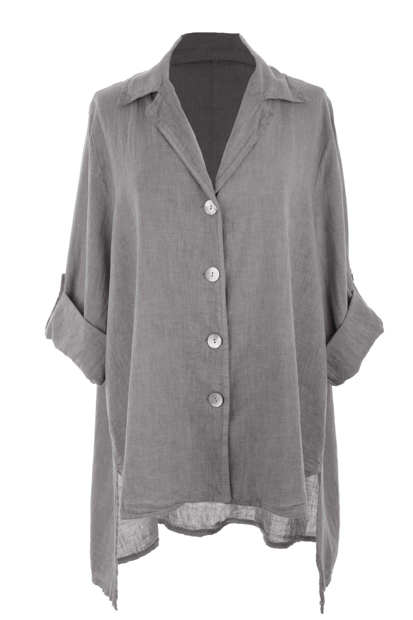 High Low Linen Shirt