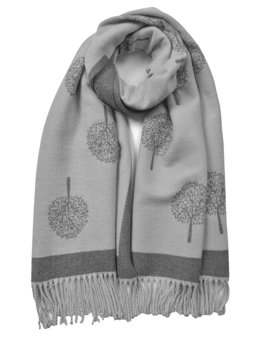 Tree Of Life Tassel Cashmere Scarf