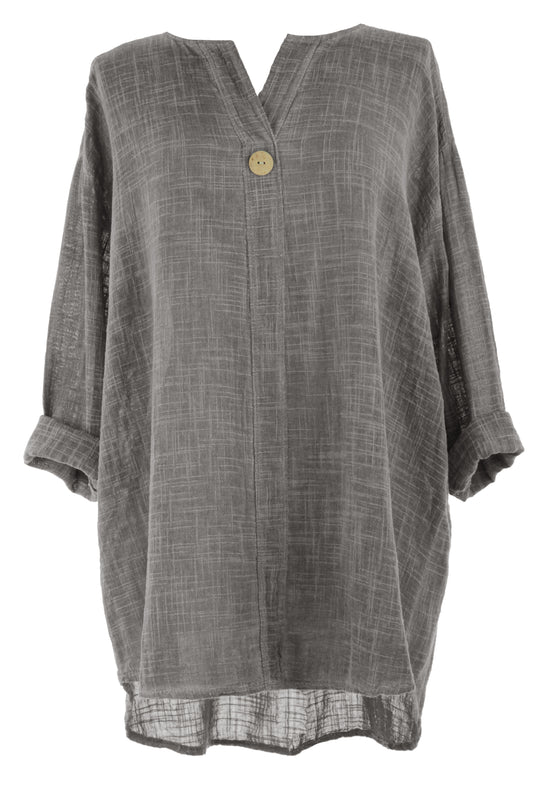 Button Detail Cotton Top