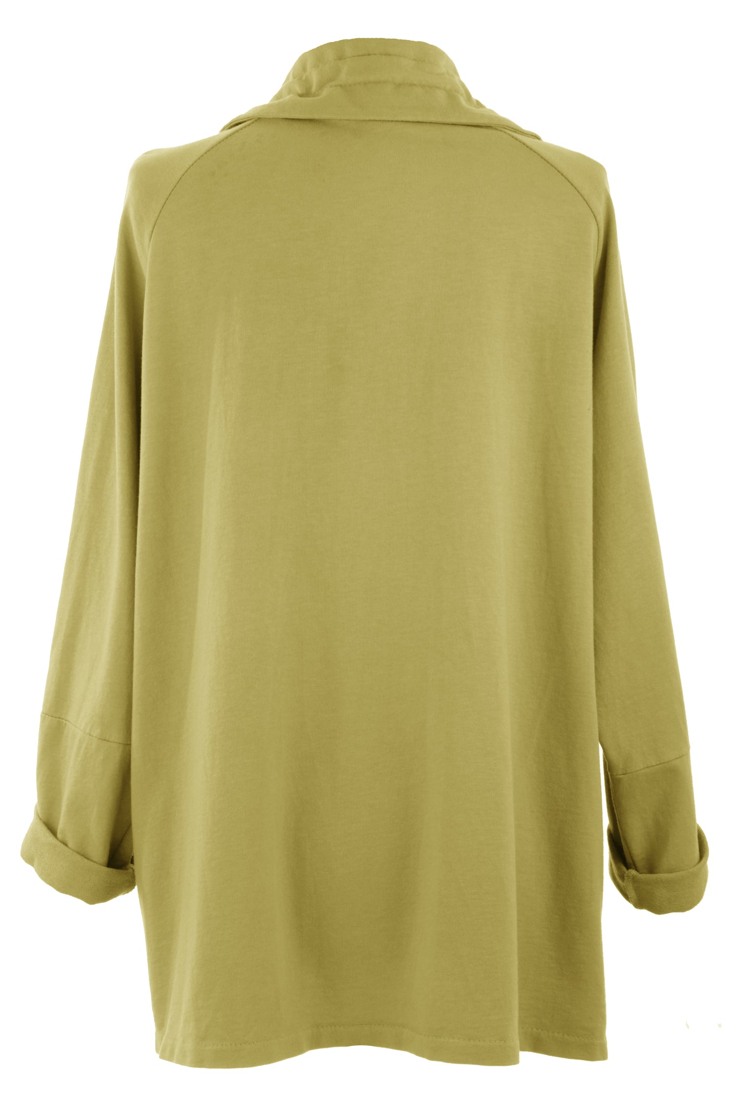 Rushed Collar Jersey Jacket