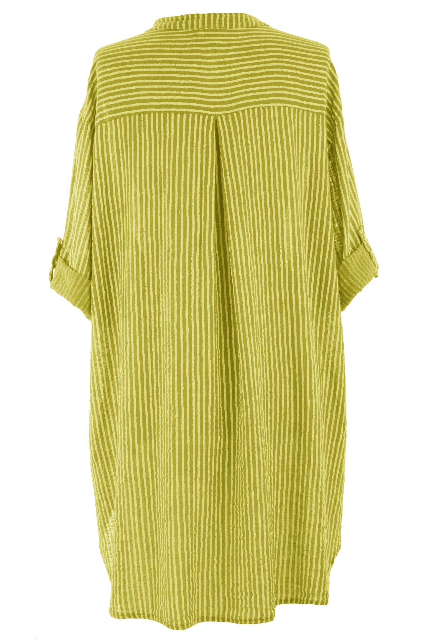 Stripe Hi Low Cotton Shirt